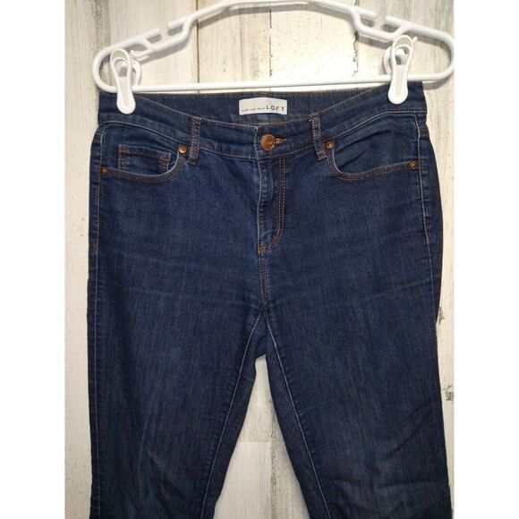 LOFT Women's Modern Skinny Dark Wash Jeans Size 27/4 - Picture 2 of 8